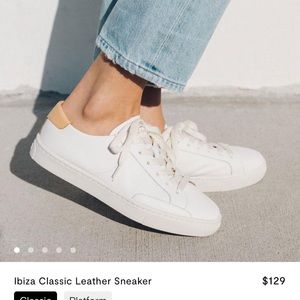 Soludos Ibiza classic leather sneaker. Size 10; never worn before!